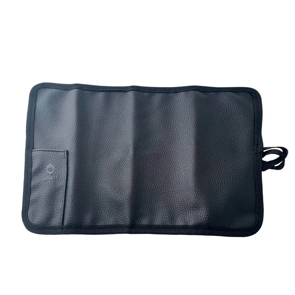 Set Lancheira Square Preto Individual e Garrafa Térmica Cinza 5