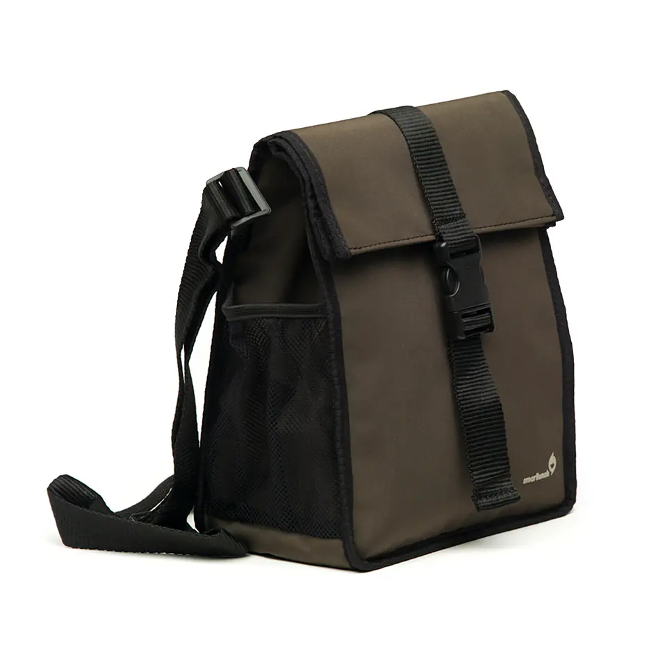 Set Lancheira Square  Individual e Garrafa Térmica Verde 2