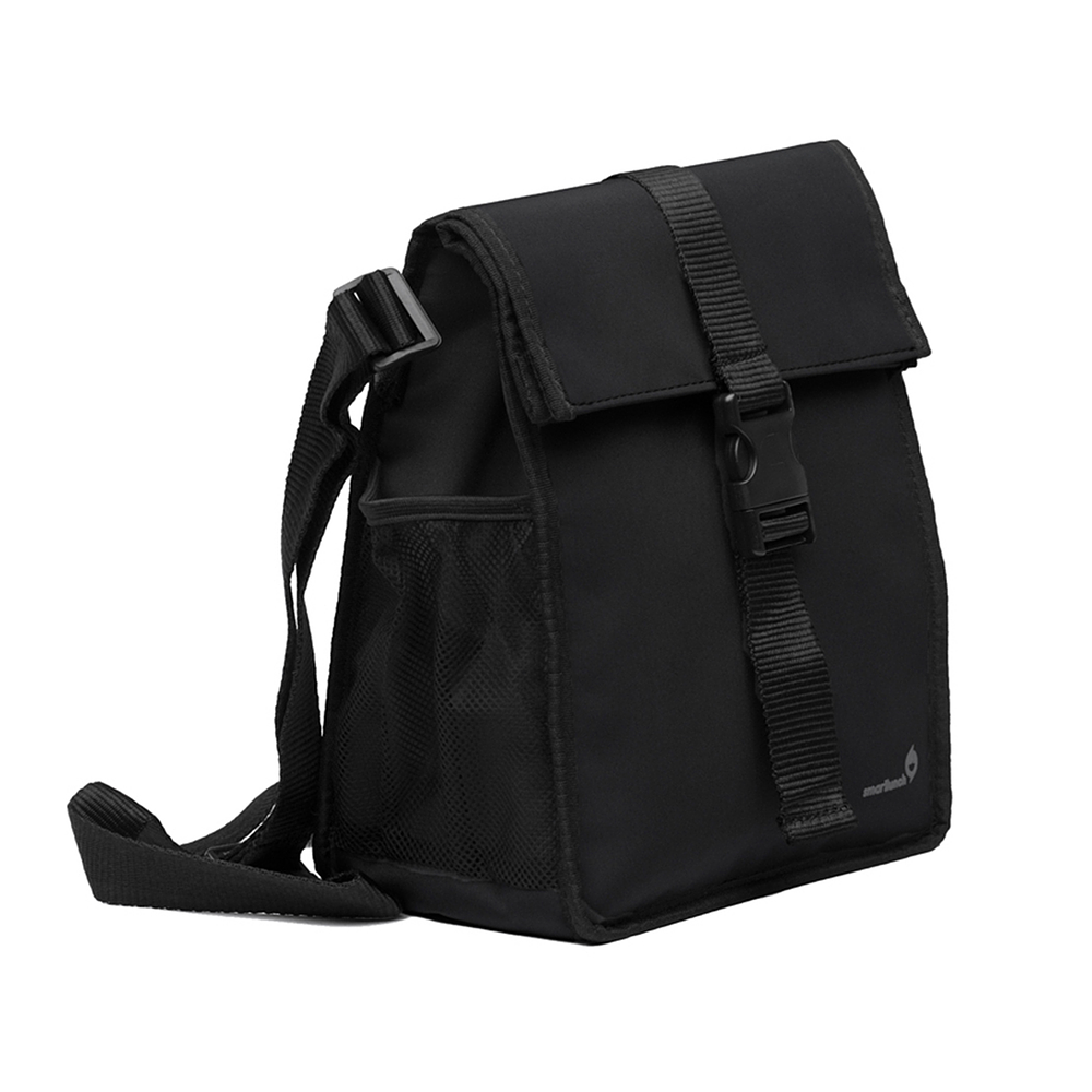 Black Square Lunch Bag Set 2 with Accessories