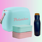 Pack Polarbox Urban 6L - Verde Aqua Duo Box  & Thermal Bottle Blue 