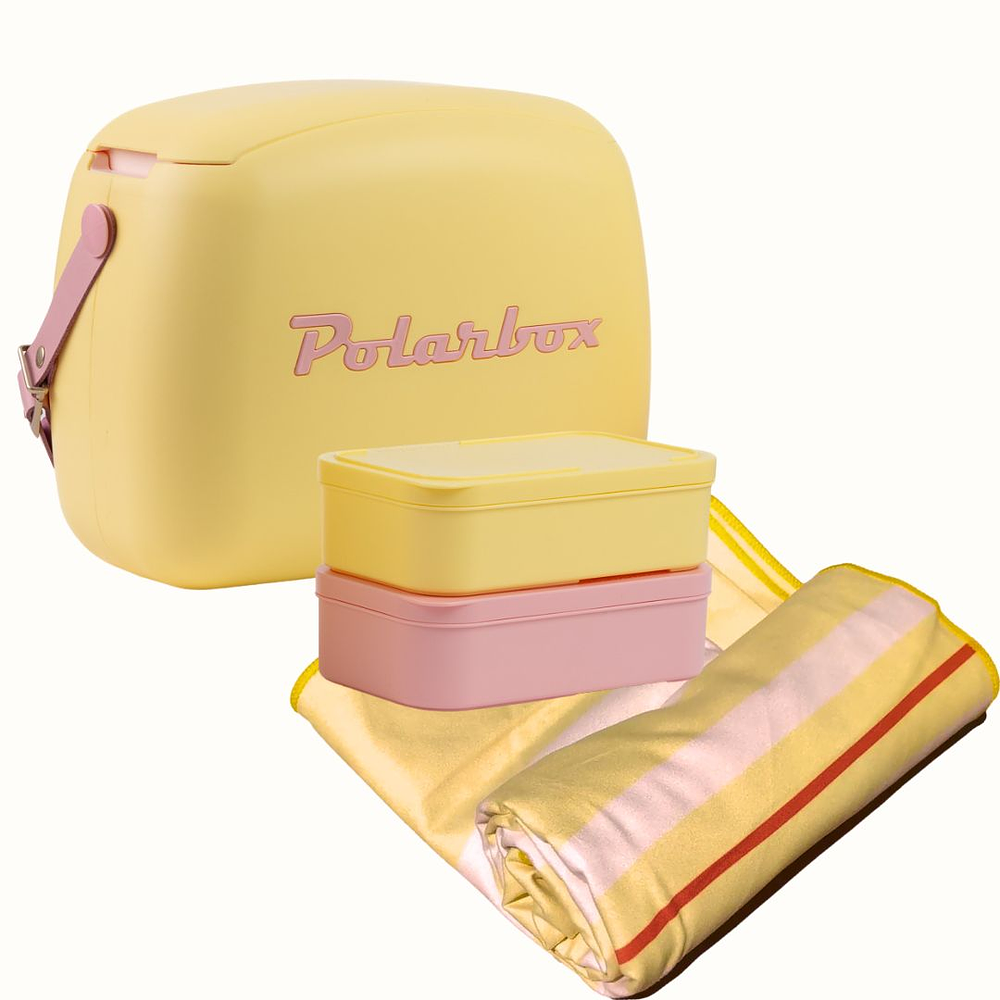 Set Urban Polarbox 6L Amarela  e Toalha de Praia 