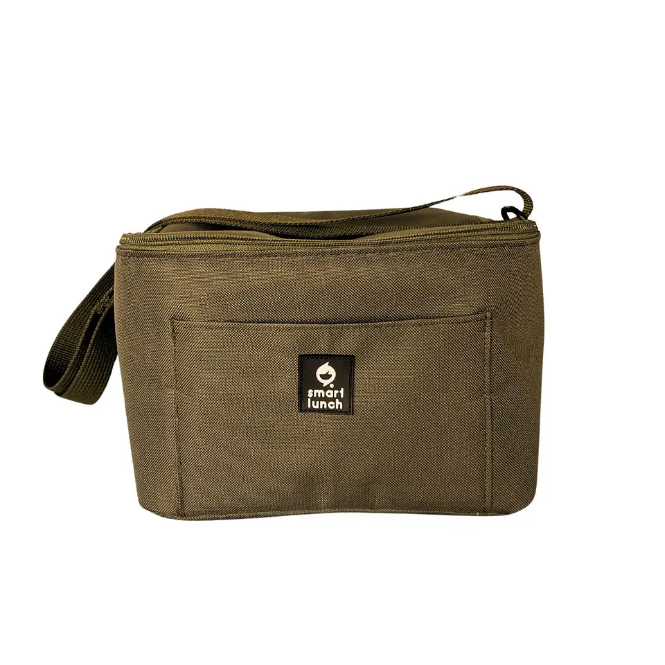 Set Lancheira Daily  Verde e Garrafa Térmica 500 ml  2