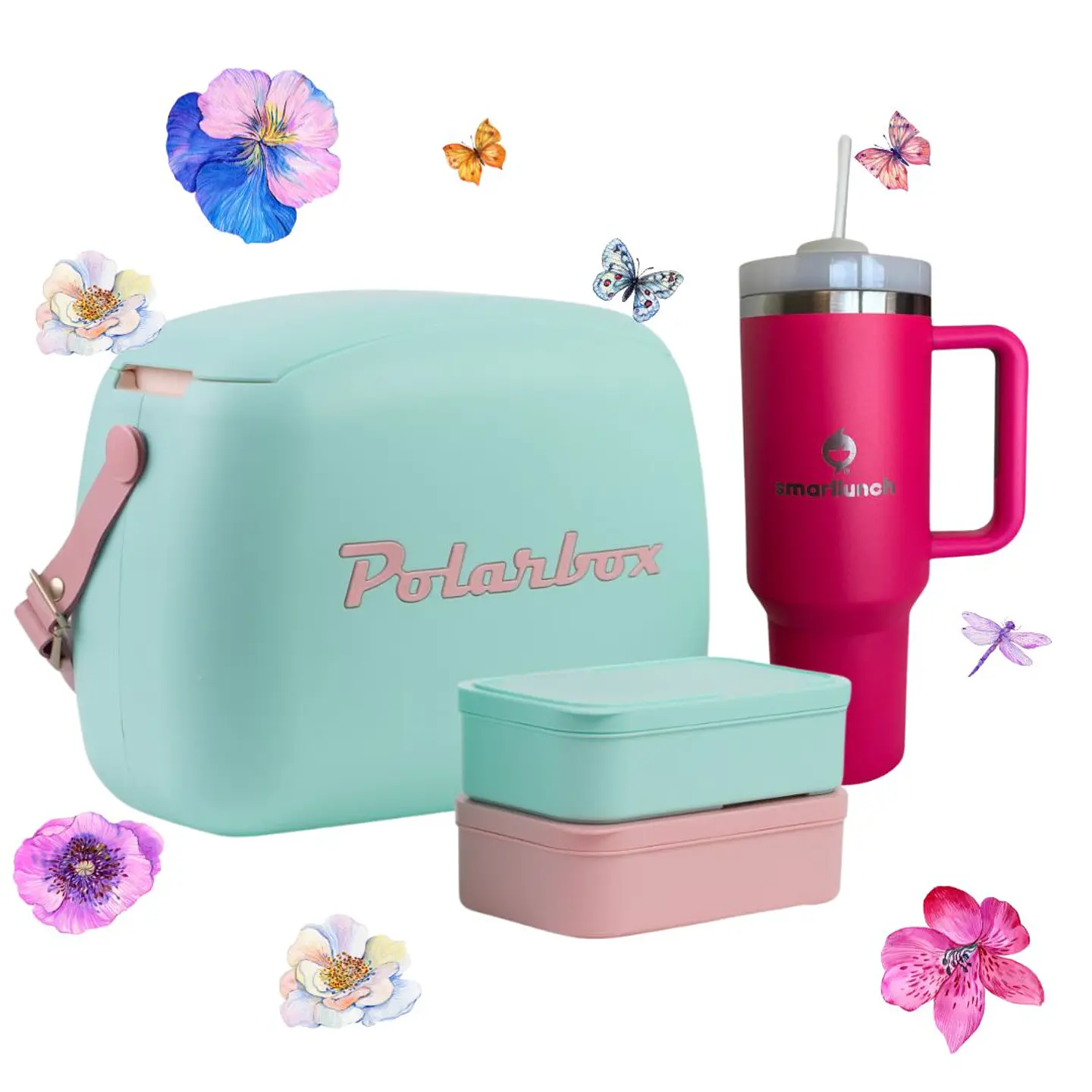 Pack Polarbox Urban 6L  Verde  & Quencher Rosa 1
