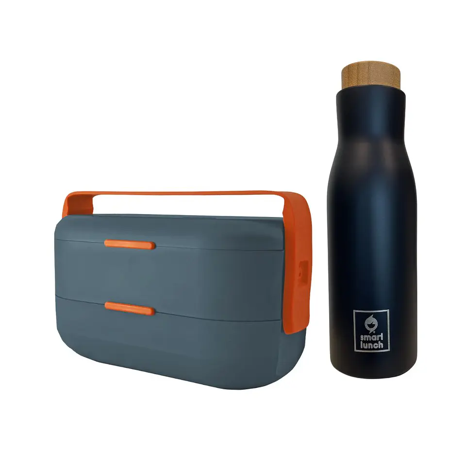 Set Garrafa Térmica e Marmita Bento 950ml 7