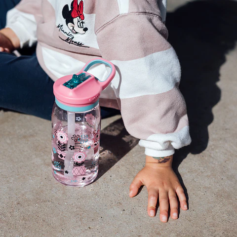 Garrafa Quokka Ecozen Flores 580ml