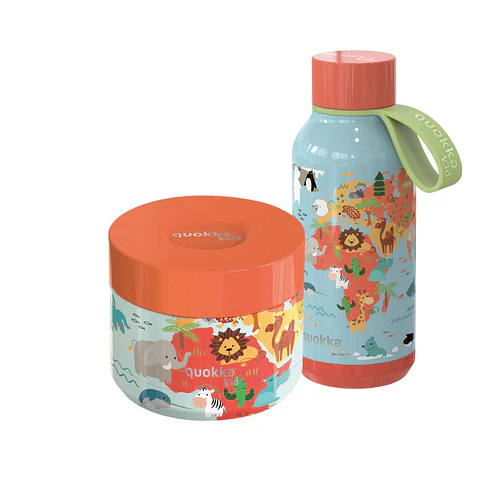 Set Escolar Termos Inox Animais