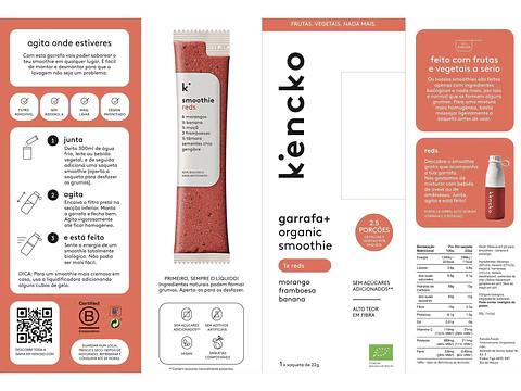 Set  Kencko Garrafa e Batido Reds 0.22g