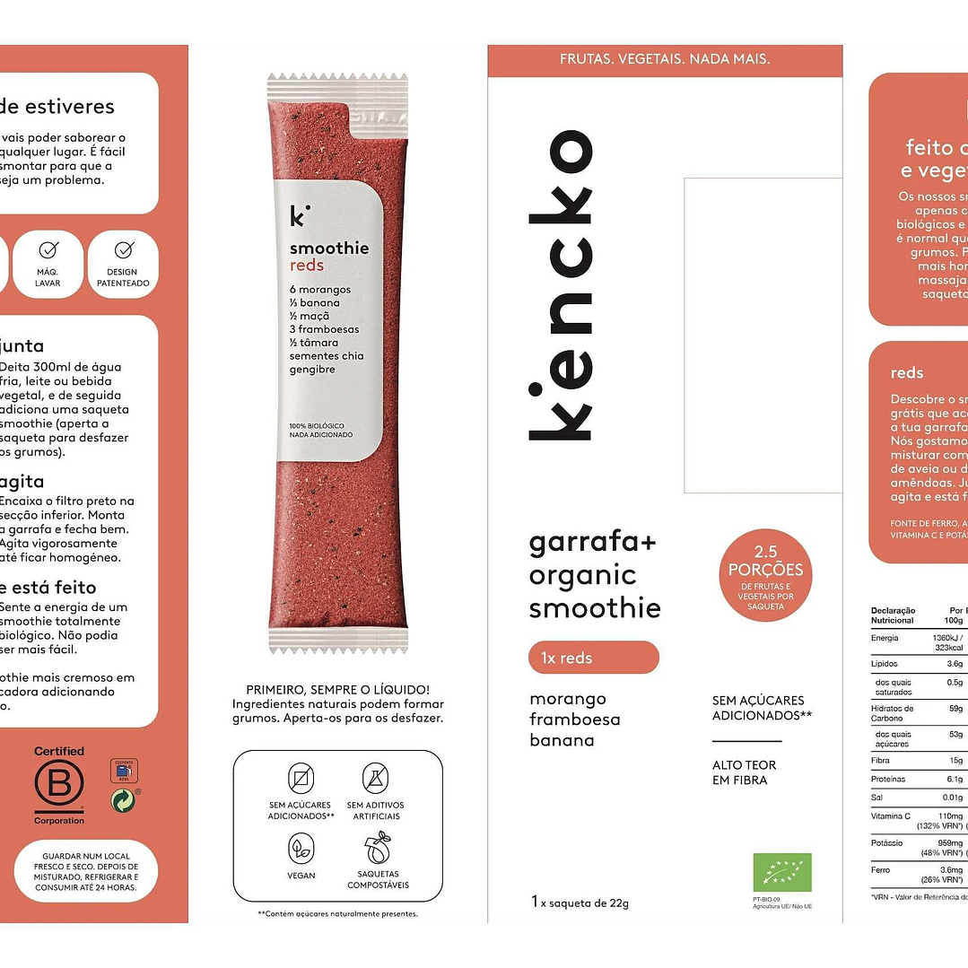 Set  Kencko Garrafa e Batido Reds 0.22g 2
