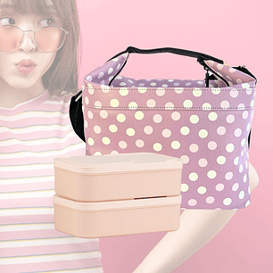 Pack Cubic  Pink  Polka Dot 2x1000ml 