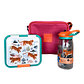 Pack Lancheira Rosa com Sandwicheira e Garrafa Kids Tigre - Miniatura 2