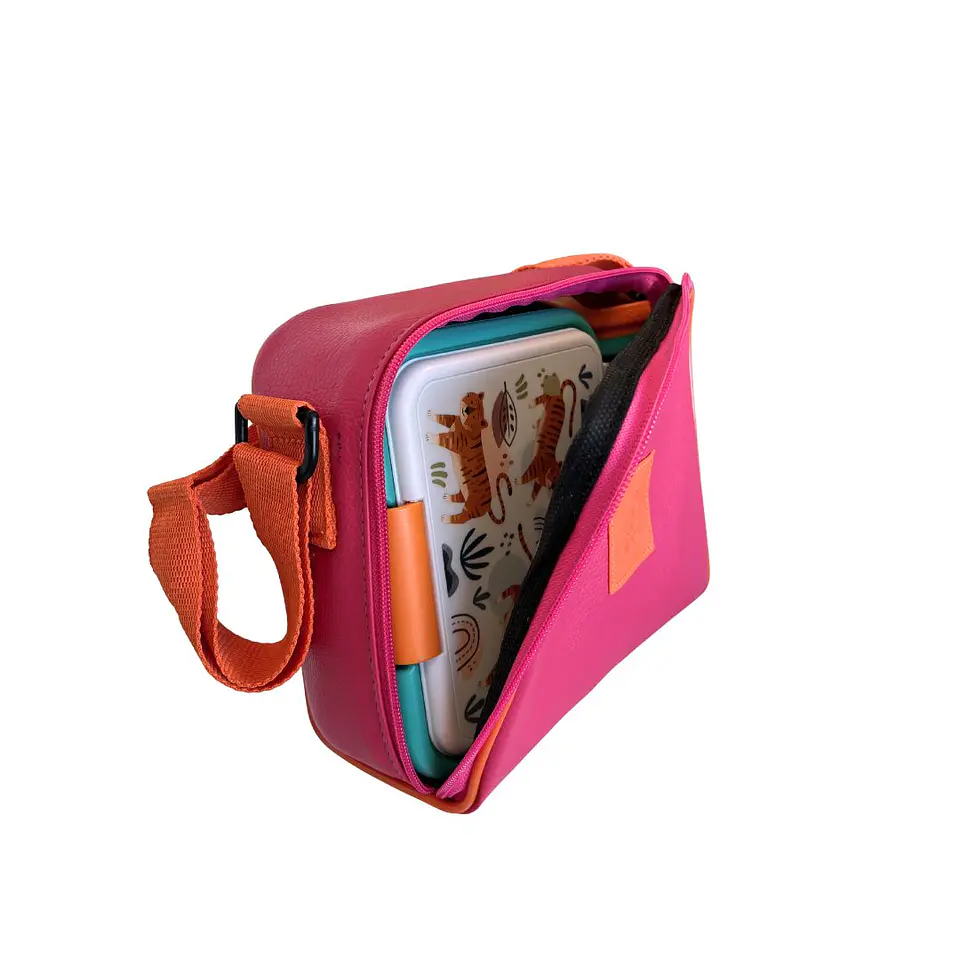 Pack Lancheira Rosa com Sandwicheira e Garrafa Kids Tigre 4