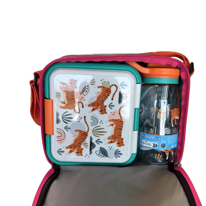 Pack Lancheira Rosa com Sandwicheira e Garrafa Kids Tigre 3
