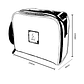 Lancheira SmartBag Onthego Dot B&W - thumbnail 5