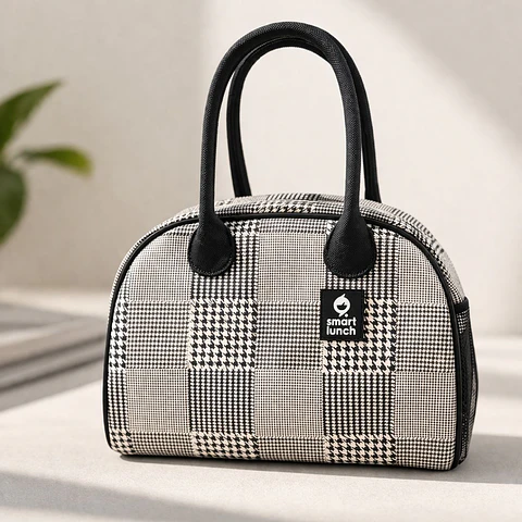 Lunch Bag SmartCity Vanilla Pied de Poule