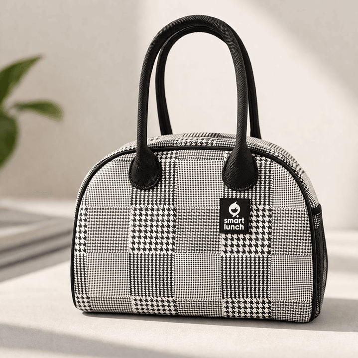 Lunch Bag SmartCity Vanilla Pied de Poule 1