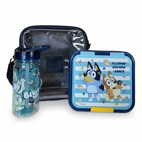 Set Lancheira Escolar Bluey