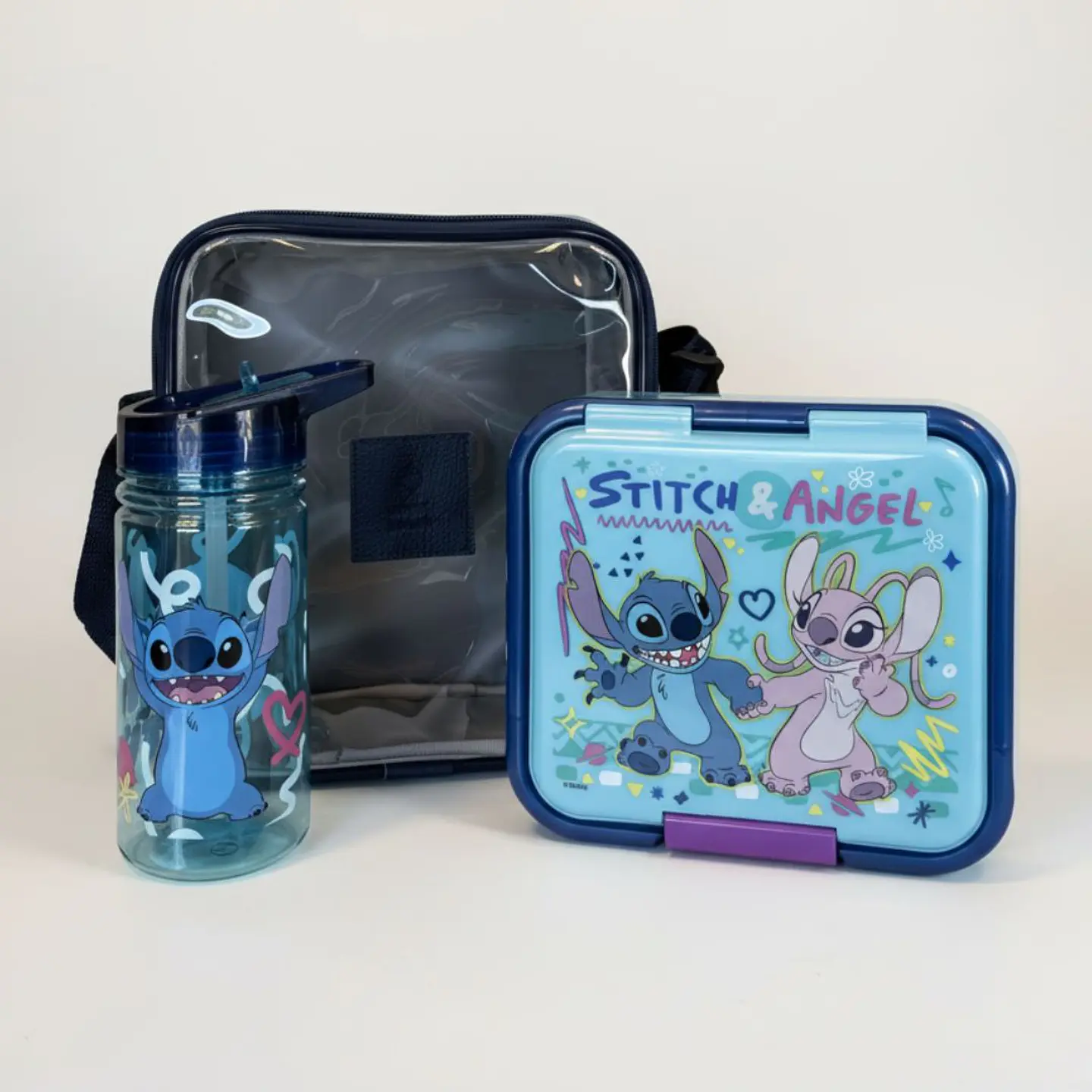 Set Lancheira Escolar Stitch 2