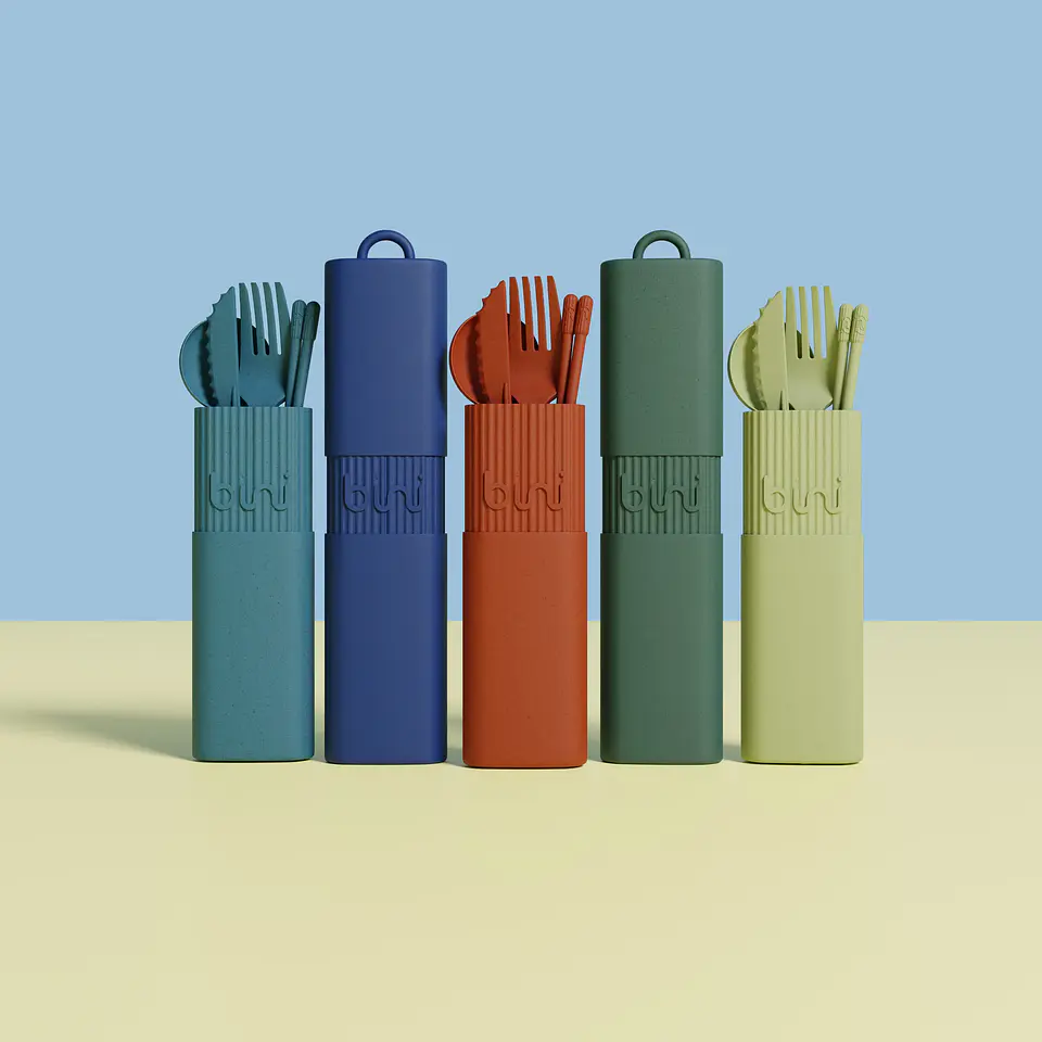 EcoCutlery set Case - 5 CORES 1