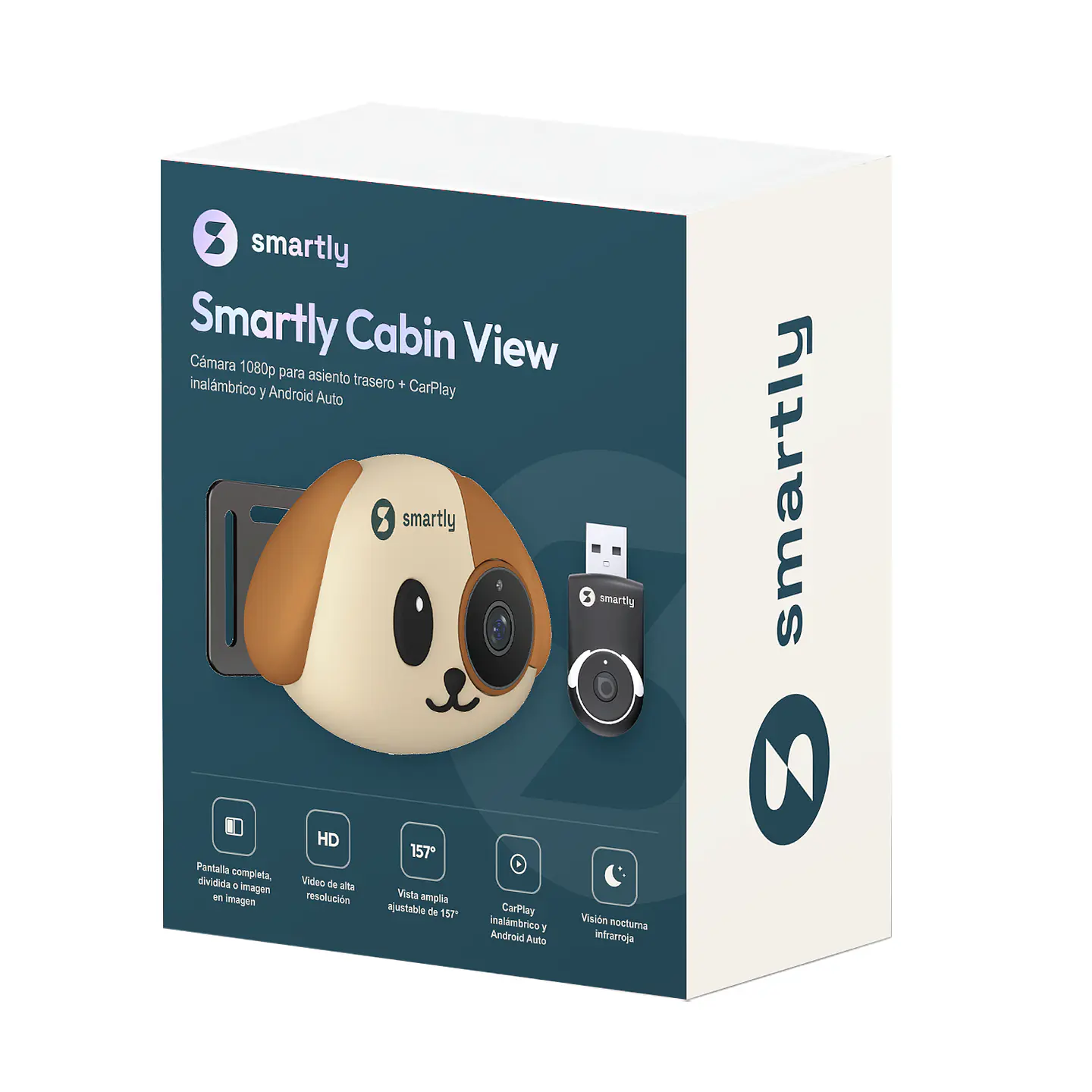 Smartly Cabin View 1080p Visión Nocturna - Carplay/Android Auto Inalámbrico 6