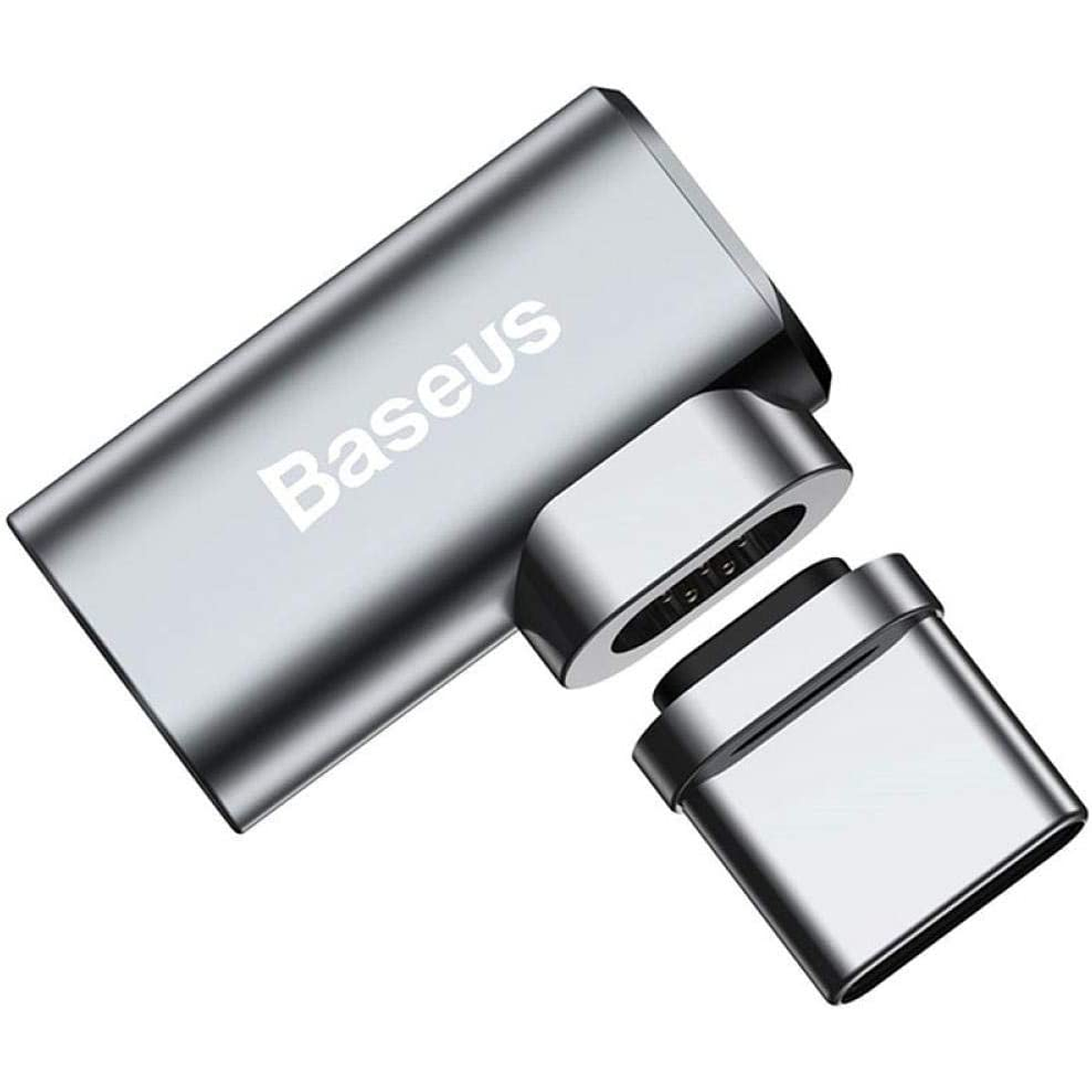Baseus Mini Magnetic Type-C Elbow Adapter Converter Gray