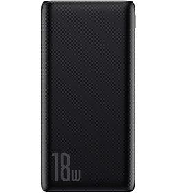 Batería Externa PD+QC de 10000mAh y 18W Color Negro