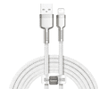 Cable de Datos de Metal USB a  IP 2.4A 1m Blanco CALJK-A02