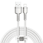 Cable de Datos de Metal USB a  IP 2.4A 1m Blanco CALJK-A02 1