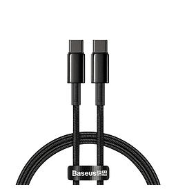 Baseus Tungsten Gold Fast Charging Data Cable Type-C to Type-C 100W 2m Black