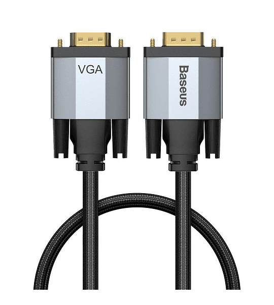 Cable adaptador bidireccional Series VGA macho a VGA macho 1m Gris oscuro