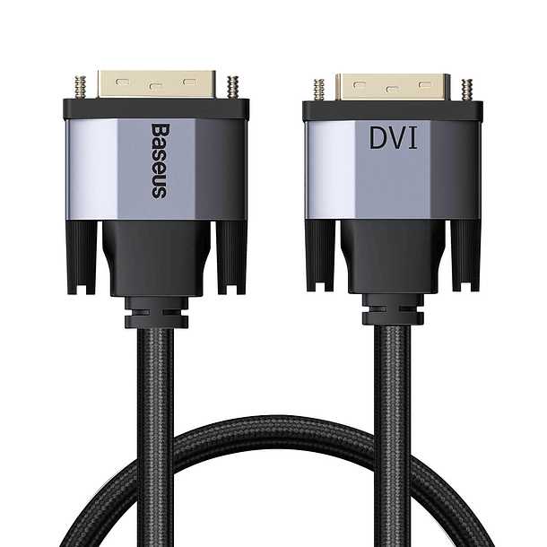 Cable adaptador bidireccional  Series DVI macho a DVI macho 1m gris oscuro  1