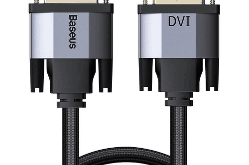 Cable adaptador bidireccional  Series DVI macho a DVI macho 1m gris oscuro 