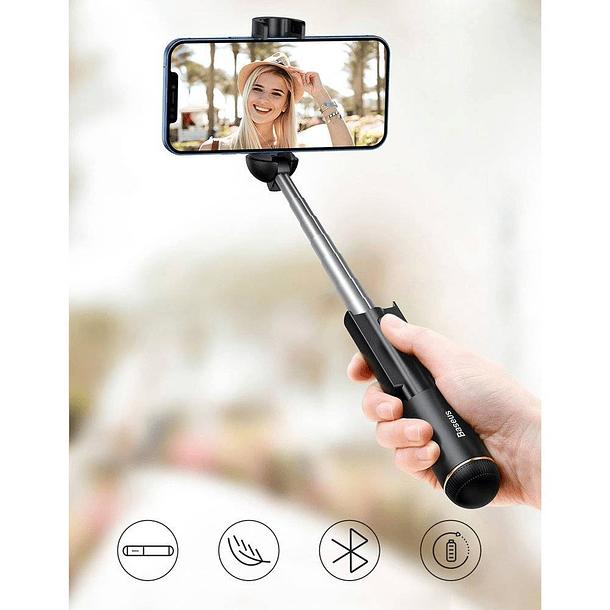 Palo Selfie Ultra Mini Bluetooth plegable negro  2