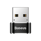 Adaptador Convertidor USB Macho a USB Tipo-C Color Negro 1