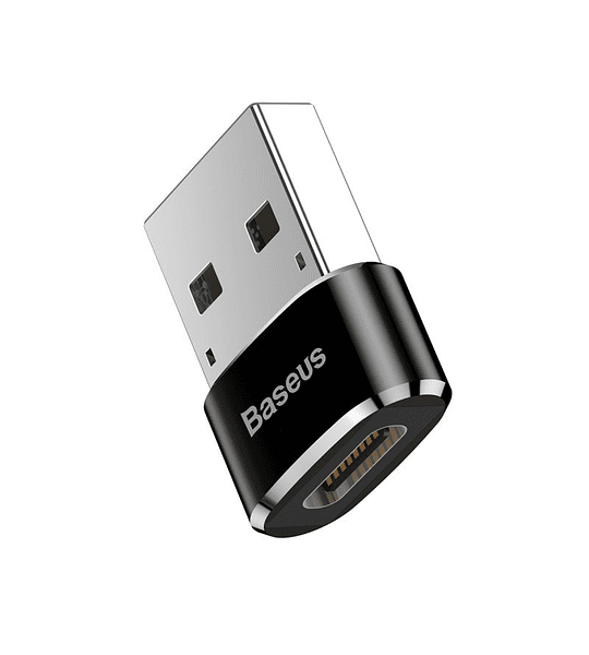 Adaptador Convertidor USB Macho a USB Tipo-C Color Negro