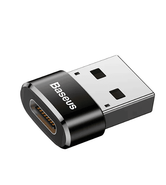 Adaptador Convertidor USB Macho a USB Tipo-C Color Negro