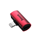 Adaptador Baseus iP Macho a Dual iP Hembra L46 Rojo/Negro CAL46-91
