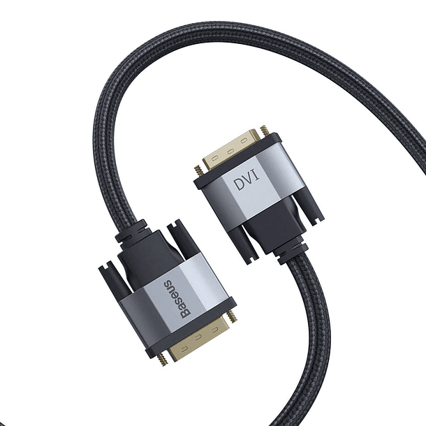 Cable adaptador bidireccional  Series DVI macho a DVI macho 1m gris oscuro  2