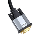 Cable adaptador bidireccional Series VGA macho a VGA macho 1m Gris oscuro 2