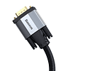 Cable adaptador bidireccional Series VGA macho a VGA macho 1m Gris oscuro
