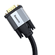 Baseus Enjoyment Series VGA Male To VGA Male bidirectional Adapter Cable 1m Dark gray