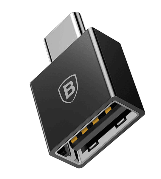 Adaptador Tipo-C Macho a USB Hembra Adaptador Convertidor Negro 