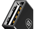 Adaptador Tipo-C Macho a USB Hembra Adaptador Convertidor Negro 