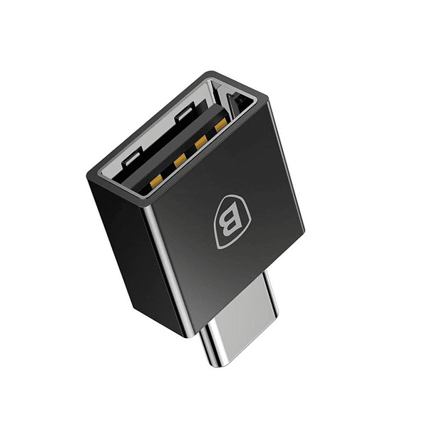 Adaptador Tipo-C Macho a USB Hembra Adaptador Convertidor Negro  3