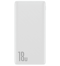 Batería Externa PD+QC de 10000mAh 18W  Color Blanco