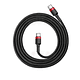 Cable Cafule PD2.0 100W Cable tipo C (20V 5A) 2m (Rojo+Negro) CATKLF-AL91
