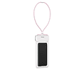 Funda Impermeable Baseus Let's Go en color blanco y rosa