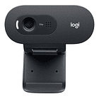 Cámara web Logitech C505 HD 30FPS color negro 1