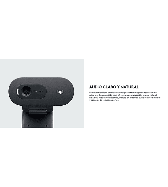 Camara web Logitech C505 HD 30FPS color negro
