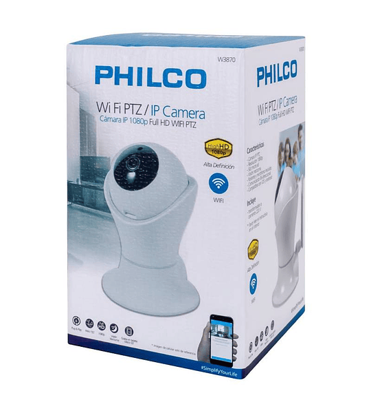 Transmisión en vivo Wi-Fi 1080p de Philco