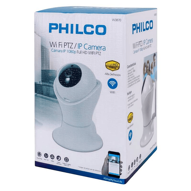 Transmisión en vivo Wi-Fi 1080p de Philco 3